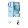 MARSİLYAN™- iPhone 11 Kılıf Kıvılcım Form Prime - Siyah Bilvis 3D Mat Cam Ekran Koruyucu + Renkli Kamera Lens Koruma Cam - SI
