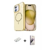 MARSİLYAN™- iPhone 11 Kılıf Kıvılcım Form Prime - Siyah Bilvis 3D Mat Cam Ekran Koruyucu + Renkli Kamera Lens Koruma Cam - SI