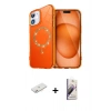 MARSİLYAN™- iPhone 11 Kılıf Kıvılcım Form Prime - Siyah Bilvis 3D Mat Cam Ekran Koruyucu + Renkli Kamera Lens Koruma Cam - PE