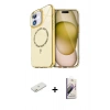 MARSİLYAN™- iPhone 11 Kılıf Kıvılcım Form Prime - Siyah Bilvis 3D Mat Cam Ekran Koruyucu + Renkli Kamera Lens Koruma Cam - TU
