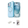 MARSİLYAN™- iPhone 11 Kılıf Kıvılcım Form Prime - Siyah Bilvis 3D Mat Cam Ekran Koruyucu + Renkli Kamera Lens Koruma Cam - SI
