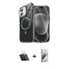 MARSİLYAN™- iPhone 11 Kılıf Kıvılcım Form Prime - Siyah Bilvis 3D Mat Cam Ekran Koruyucu + Kamera Lens Koruma Cam - SF