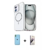 MARSİLYAN™- iPhone 11 Kılıf Kıvılcım Form Prime - Siyah Bilvis 3D Mat Cam Ekran Koruyucu + Neon Fosforlu Kamera Lens - YL