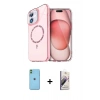 MARSİLYAN™- iPhone 11 Kılıf Kıvılcım Form Prime - Siyah Bilvis 3D Mat Cam Ekran Koruyucu + Neon Fosforlu Kamera Lens - YL
