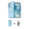MARSİLYAN™- iPhone 11 Kılıf Kıvılcım Form Prime - Siyah Bilvis 3D Mat Cam Ekran Koruyucu + Neon Fosforlu Kamera Lens - YL