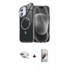 MARSİLYAN™- iPhone 11 Kılıf Kıvılcım Form Prime - Siyah Bilvis 3D Mat Cam Ekran Koruyucu + Yeşil Pers Alüminyum Kamera Lens