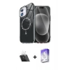 MARSİLYAN™- iPhone 11 Kılıf Kıvılcım Form Prime - Siyah Bilvis 5in1 3D Magic Cam Ekran Koruyucu + Kamera Lens Koruma Cam - SF