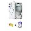 MARSİLYAN™- iPhone 11 Kılıf Kıvılcım Form Prime - Siyah Bilvis 5in1 3D Magic Cam Ekran Koruyucu + Rainbow Kamera Lens Koruma Cam - KI