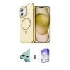 MARSİLYAN™- iPhone 11 Kılıf Kıvılcım Form Prime - Siyah Bilvis 5in1 3D Magic Cam Ekran Koruyucu + Mavi Raze Metal Kamera Lens