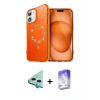 MARSİLYAN™- iPhone 11 Kılıf Kıvılcım Form Prime - Siyah Bilvis 5in1 3D Magic Cam Ekran Koruyucu + Mavi Raze Metal Kamera Lens