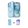 MARSİLYAN™- iPhone 11 Kılıf Kıvılcım Form Prime - Siyah Bilvis 5in1 3D Magic Cam Ekran Koruyucu + Neon Fosforlu Kamera Lens - YL