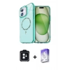 MARSİLYAN™- iPhone 11 Kılıf Kıvılcım Form Prime - Siyah Bilvis 5in1 3D Magic Cam Ekran Koruyucu + PVD Metal Kamera Lens - SH