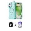 MARSİLYAN™- iPhone 11 Kılıf Kıvılcım Form Prime - Siyah Bilvis 5in1 3D Magic Cam Ekran Koruyucu + PVD Metal Kamera Lens - YL