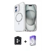 MARSİLYAN™- iPhone 11 Kılıf Kıvılcım Form Prime - Siyah Bilvis 5in1 3D Magic Cam Ekran Koruyucu + PVD Metal Kamera Lens - SH