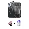 MARSİLYAN™- iPhone 11 Kılıf Kıvılcım Form Prime - Siyah Bilvis 5in1 3D Magic Cam Ekran Koruyucu + Raze Metal Kamera Lens - SH