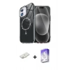 MARSİLYAN™- iPhone 11 Kılıf Kıvılcım Form Prime - Siyah Bilvis 5in1 3D Magic Cam Ekran Koruyucu + Renkli Kamera Lens Koruma Cam - YL