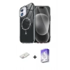 MARSİLYAN™- iPhone 11 Kılıf Kıvılcım Form Prime - Siyah Bilvis 5in1 3D Magic Cam Ekran Koruyucu + Renkli Kamera Lens Koruma Cam - PE