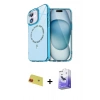 MARSİLYAN™- iPhone 11 Kılıf Kıvılcım Form Prime - Siyah Bilvis 5in1 5D Magic Hayalet Cam Ekran Koruyucu + Rainbow Kamera Lens Koruma Cam - KI