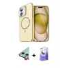 MARSİLYAN™- iPhone 11 Kılıf Kıvılcım Form Prime - Siyah Bilvis 5in1 5D Magic Hayalet Cam Ekran Koruyucu + Raze Metal Kamera Lens - KI