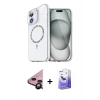MARSİLYAN™- iPhone 11 Kılıf Kıvılcım Form Prime - Siyah Bilvis 5in1 5D Magic Hayalet Cam Ekran Koruyucu + Raze Metal Kamera Lens - SH