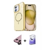 MARSİLYAN™- iPhone 11 Kılıf Kıvılcım Form Prime - Siyah Bilvis 5in1 5D Magic Hayalet Cam Ekran Koruyucu + Raze Metal Kamera Lens - SH