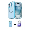 MARSİLYAN™- iPhone 11 Kılıf Kıvılcım Form Prime - Siyah Bilvis 5in1 5D Magic Hayalet Cam Ekran Koruyucu + Yeşil Neon Fosforlu Kamera Lens