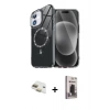 MARSİLYAN™- iPhone 11 Kılıf Kıvılcım Form Prime - Siyah Bilvis Hayalet Cam Ekran Koruyucu + Pers Alüminyum Kamera Lens - GD