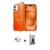 MARSİLYAN™- iPhone 11 Kılıf Kıvılcım Form Prime - Siyah Bilvis Hayalet Cam Ekran Koruyucu + Pers Alüminyum Kamera Lens - GD