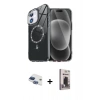 MARSİLYAN™- iPhone 11 Kılıf Kıvılcım Form Prime - Siyah Bilvis Hayalet Cam Ekran Koruyucu + Pers Alüminyum Kamera Lens - LT