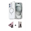 MARSİLYAN™- iPhone 11 Kılıf Kıvılcım Form Prime - Siyah Bilvis Hayalet Cam Ekran Koruyucu + Raze Metal Kamera Lens - SH