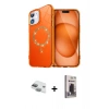 MARSİLYAN™- iPhone 11 Kılıf Kıvılcım Form Prime - Siyah Bilvis Hayalet Cam Ekran Koruyucu + Pers Alüminyum Kamera Lens - YL