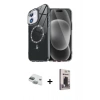 MARSİLYAN™- iPhone 11 Kılıf Kıvılcım Form Prime - Siyah Bilvis Hayalet Cam Ekran Koruyucu + Pers Alüminyum Kamera Lens - YL