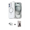 MARSİLYAN™- iPhone 11 Kılıf Kıvılcım Form Prime - Siyah Bilvis Hayalet Cam Ekran Koruyucu + Pers Alüminyum Kamera Lens - YL