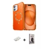 MARSİLYAN™- iPhone 11 Kılıf Kıvılcım Form Prime - Siyah Bilvis Hayalet Cam Ekran Koruyucu + Renkli Kamera Lens Koruma Cam - YL