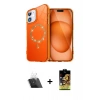 MARSİLYAN™- iPhone 11 Kılıf Kıvılcım Form Prime - Siyah Buffer Cam Ekran Koruyucu + Kamera Lens Koruma Cam - SF