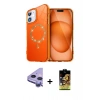 MARSİLYAN™- iPhone 11 Kılıf Kıvılcım Form Prime - Siyah Buffer Cam Ekran Koruyucu + Raze Metal Kamera Lens - MR
