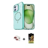 MARSİLYAN™- iPhone 11 Kılıf Kıvılcım Form Prime - Siyah Buffer Cam Ekran Koruyucu + Pers Alüminyum Kamera Lens - KI