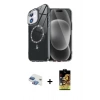 MARSİLYAN™- iPhone 11 Kılıf Kıvılcım Form Prime - Siyah Buffer Cam Ekran Koruyucu + Pers Alüminyum Kamera Lens - GI