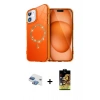 MARSİLYAN™- iPhone 11 Kılıf Kıvılcım Form Prime - Siyah Buffer Cam Ekran Koruyucu + Pers Alüminyum Kamera Lens - GI