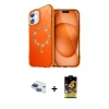MARSİLYAN™- iPhone 11 Kılıf Kıvılcım Form Prime - Siyah Buffer Cam Ekran Koruyucu + Pers Alüminyum Kamera Lens - LT