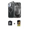 MARSİLYAN™- iPhone 11 Kılıf Kıvılcım Form Prime - Siyah Buffer Cam Ekran Koruyucu + PVD Metal Kamera Lens - MI