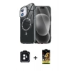 MARSİLYAN™- iPhone 11 Kılıf Kıvılcım Form Prime - Siyah Buffer Cam Ekran Koruyucu + PVD Metal Kamera Lens - SH
