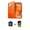 MARSİLYAN™- iPhone 11 Kılıf Kıvılcım Form Prime - Siyah Buffer Cam Ekran Koruyucu + PVD Metal Kamera Lens - SH