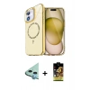 MARSİLYAN™- iPhone 11 Kılıf Kıvılcım Form Prime - Siyah Buffer Cam Ekran Koruyucu + Raze Metal Kamera Lens - MI