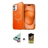 MARSİLYAN™- iPhone 11 Kılıf Kıvılcım Form Prime - Siyah Buffer Cam Ekran Koruyucu + Raze Metal Kamera Lens - KI