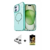MARSİLYAN™- iPhone 11 Kılıf Kıvılcım Form Prime - Siyah Buffer Cam Ekran Koruyucu + Raze Metal Kamera Lens - GS