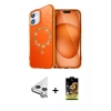MARSİLYAN™- iPhone 11 Kılıf Kıvılcım Form Prime - Siyah Buffer Cam Ekran Koruyucu + Raze Metal Kamera Lens - GS