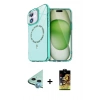 MARSİLYAN™- iPhone 11 Kılıf Kıvılcım Form Prime - Siyah Buffer Cam Ekran Koruyucu + Raze Metal Kamera Lens - MI