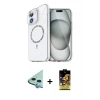 MARSİLYAN™- iPhone 11 Kılıf Kıvılcım Form Prime - Siyah Buffer Cam Ekran Koruyucu + Raze Metal Kamera Lens - MI