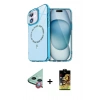 MARSİLYAN™- iPhone 11 Kılıf Kıvılcım Form Prime - Siyah Buffer Cam Ekran Koruyucu + Raze Metal Kamera Lens - KI